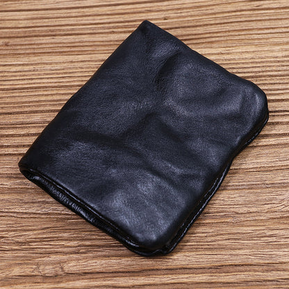 Theodore Retro Leather Handmade Short Wallet