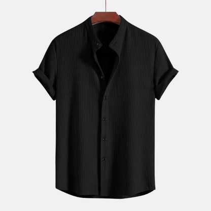 Athletic Fit Ribbed Collar Shirt