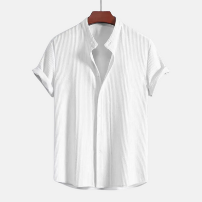 Athletic Fit Ribbed Collar Shirt